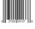 Barcode Image for UPC code 027200001378