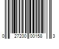 Barcode Image for UPC code 027200001583