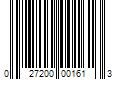 Barcode Image for UPC code 027200001613