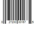 Barcode Image for UPC code 027200001675