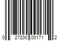 Barcode Image for UPC code 027200001712