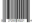 Barcode Image for UPC code 027200002214. Product Name: 