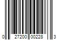 Barcode Image for UPC code 027200002283