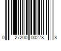 Barcode Image for UPC code 027200002788