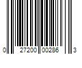 Barcode Image for UPC code 027200002863