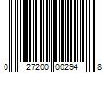 Barcode Image for UPC code 027200002948