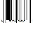 Barcode Image for UPC code 027200003051