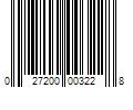 Barcode Image for UPC code 027200003228