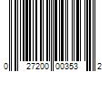 Barcode Image for UPC code 027200003532