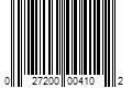 Barcode Image for UPC code 027200004102