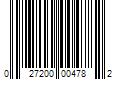 Barcode Image for UPC code 027200004782