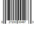 Barcode Image for UPC code 027200004973