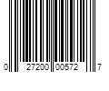 Barcode Image for UPC code 027200005727