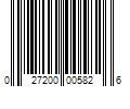 Barcode Image for UPC code 027200005826