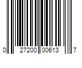 Barcode Image for UPC code 027200006137