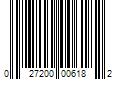 Barcode Image for UPC code 027200006182