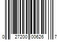 Barcode Image for UPC code 027200006267