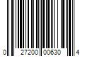 Barcode Image for UPC code 027200006304