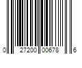 Barcode Image for UPC code 027200006786