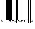 Barcode Image for UPC code 027200007226