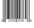 Barcode Image for UPC code 027200007608