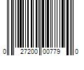 Barcode Image for UPC code 027200007790