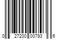 Barcode Image for UPC code 027200007936