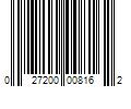 Barcode Image for UPC code 027200008162