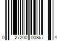 Barcode Image for UPC code 027200008674. Product Name: 