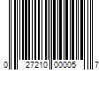 Barcode Image for UPC code 027210000057