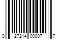 Barcode Image for UPC code 027214000077