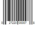 Barcode Image for UPC code 027220000078