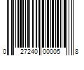 Barcode Image for UPC code 027240000058