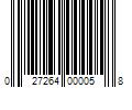 Barcode Image for UPC code 027264000058