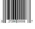 Barcode Image for UPC code 027266000087