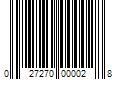 Barcode Image for UPC code 027270000028