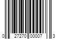 Barcode Image for UPC code 027270000073