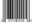 Barcode Image for UPC code 027370000058