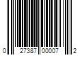 Barcode Image for UPC code 027387000072