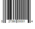 Barcode Image for UPC code 027390000014