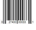 Barcode Image for UPC code 027400000331