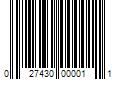 Barcode Image for UPC code 027430000011