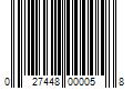 Barcode Image for UPC code 027448000058