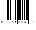 Barcode Image for UPC code 027471000087