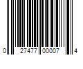 Barcode Image for UPC code 027477000074