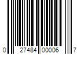 Barcode Image for UPC code 027484000067