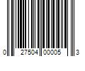 Barcode Image for UPC code 027504000053