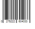 Barcode Image for UPC code 0275222604033