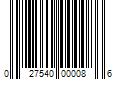 Barcode Image for UPC code 027540000086