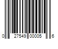 Barcode Image for UPC code 027549000056